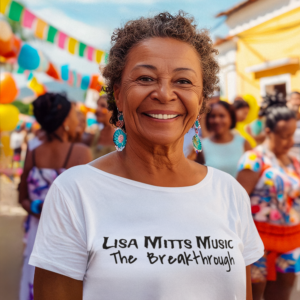 "the breakthrough" t shirt LISA MITTS MUSIC